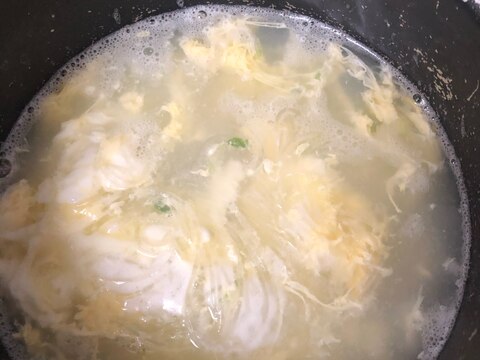 春雨と卵の中華風スープ